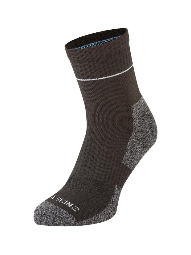 Sealskinz Morston Solo QuickDry Ankle Length Sock Black/Grey Unisex SOCK