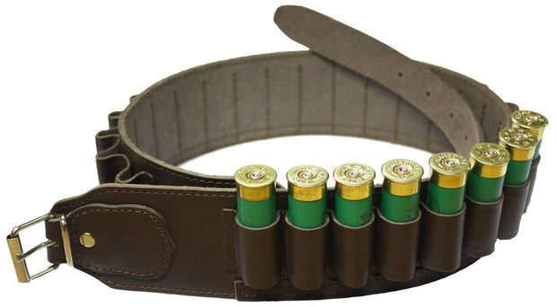 Bisley Cartridge Belt Brown Leather 12G Loop