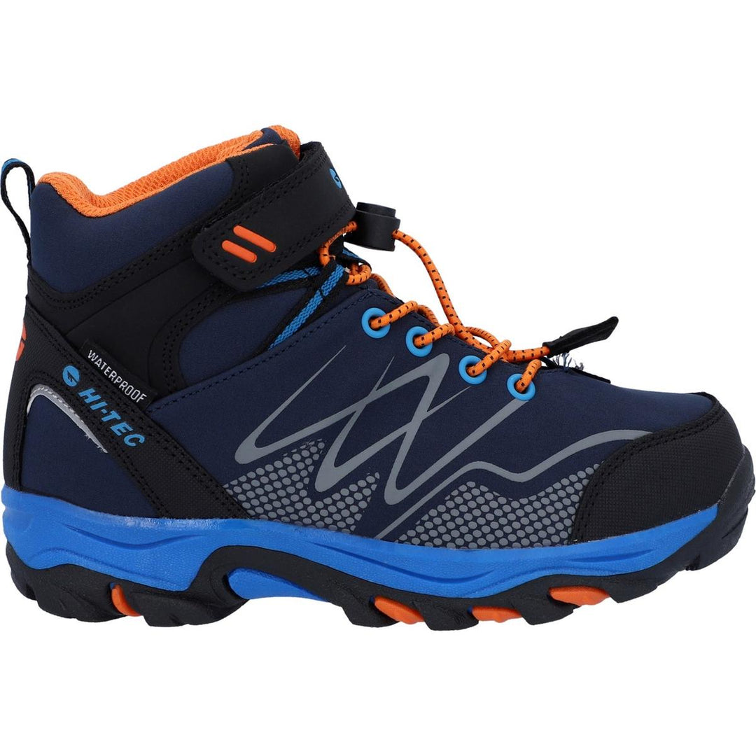 Wandelschoen Hi-Tec Kids Blackout Mid Wp Black / Lime Wandelschoen Hi-Tec Kids Blackout Mid Wp Black / Lime