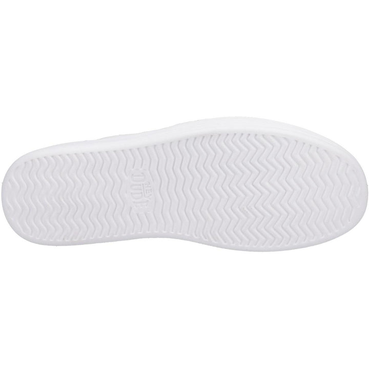 HEYDUDE Hudson Canvas Trainer White/Grey