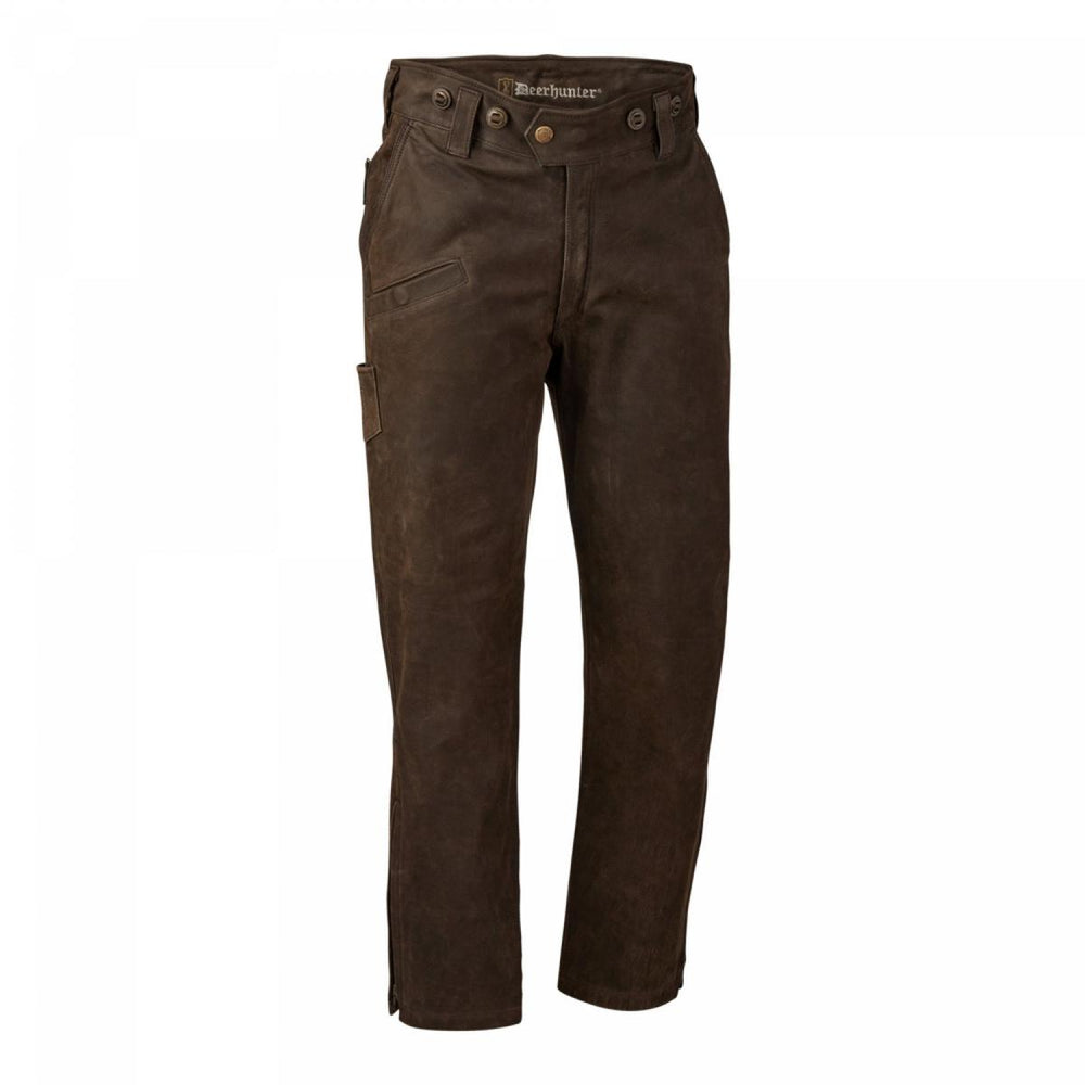Deerhunter Strasbourg Leather Boot Trousers Chocolate Brown – BushWear