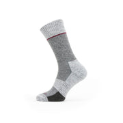 Sealskinz Thurton Solo QuickDry Mid Length Sock Grey/White/Red Unisex SOCK
