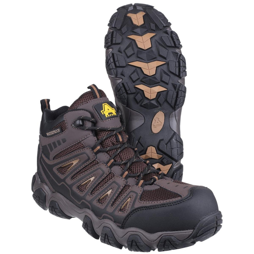 Amblers Safety AS801 Waterproof Non-Metal Safety Hiker Brown
