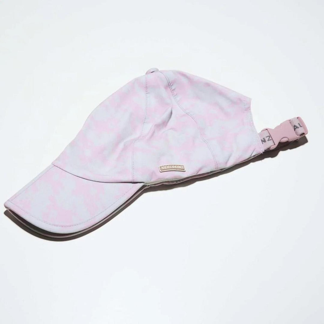 Sealskinz Salle Waterproof Women's Skinz Print Foldable Peak Cap Pink/Cream Women's HAT