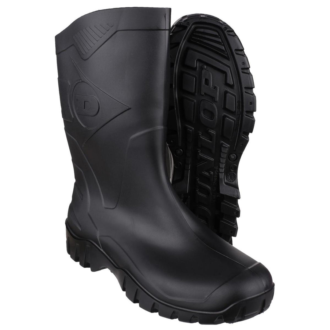 Dunlop Dee Calf Length Wellington Black