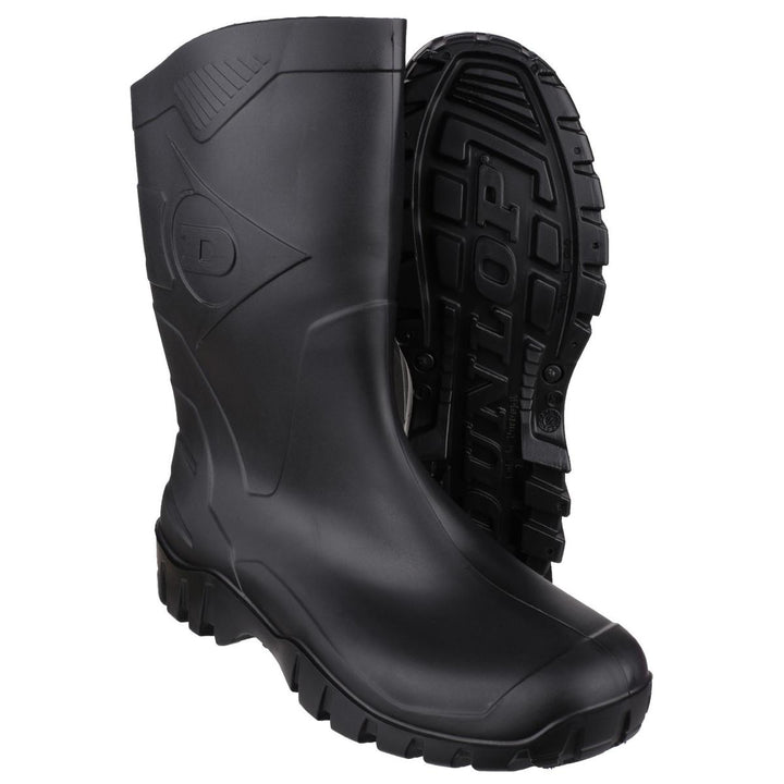 Dunlop Dee Calf Length Wellington Black