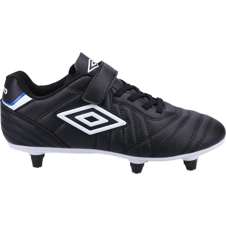 Umbro Speciali Liga Soft Ground Jnr Velcro Football Boot Bla – view 3
