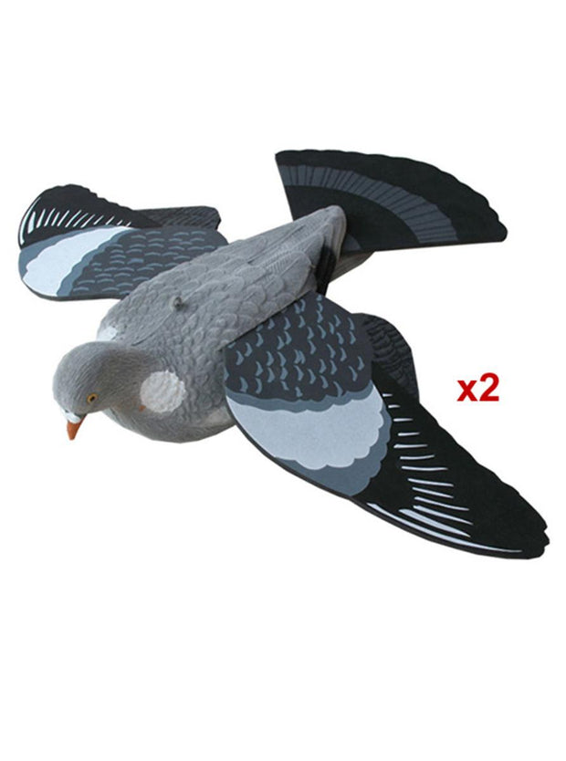 BushWear Flocked Flying Pigeon Set of 2