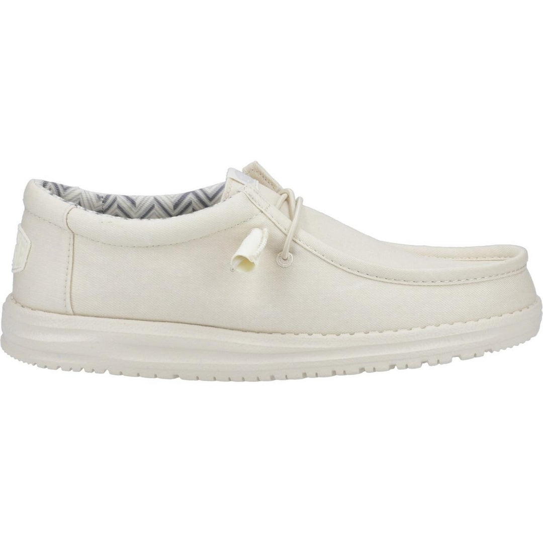 HEYDUDE Wally Canvas Shoe Stone White