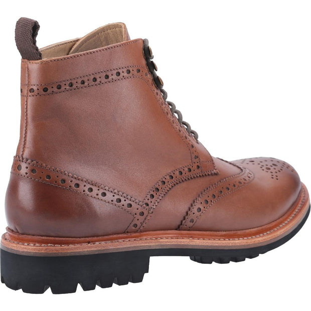 Cotswold Rissington Commando Goodyear Welt Lace Up Boot Brown