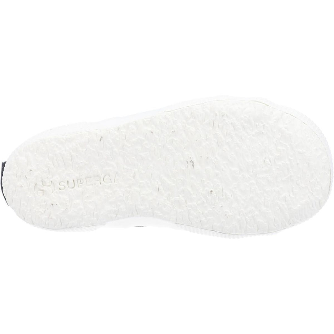 Superga 2750 Straps Metallic Canvas Shoe Grey Silver