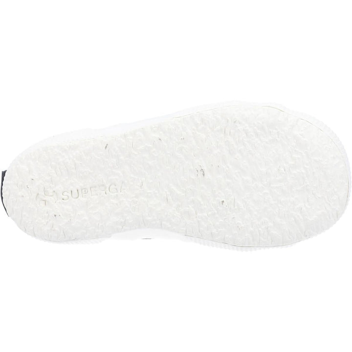 Superga 2750 Straps Metallic Canvas Shoe Grey Silver