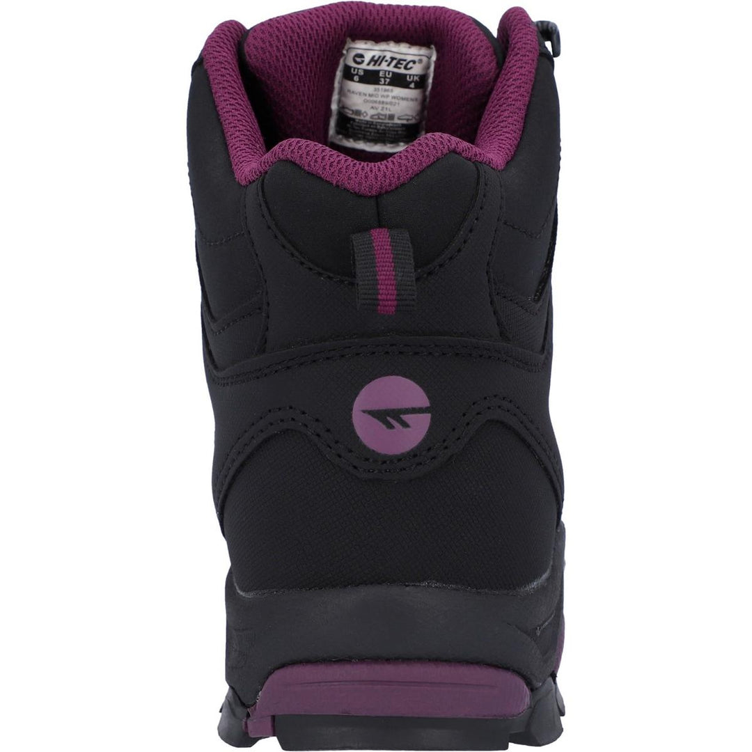 Hi-Tec Raven Mid Boots Black/Grape Wine