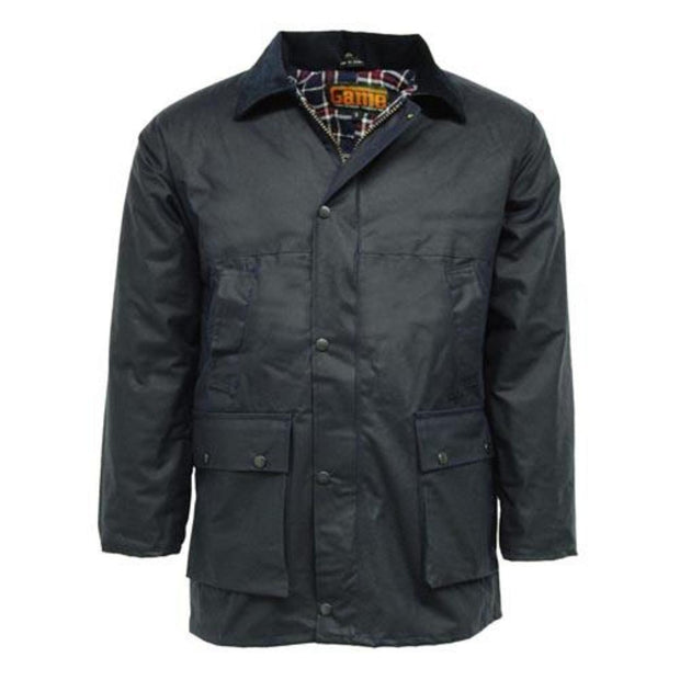 Game Classic Padded Wax Jacket up to 5XL Navy