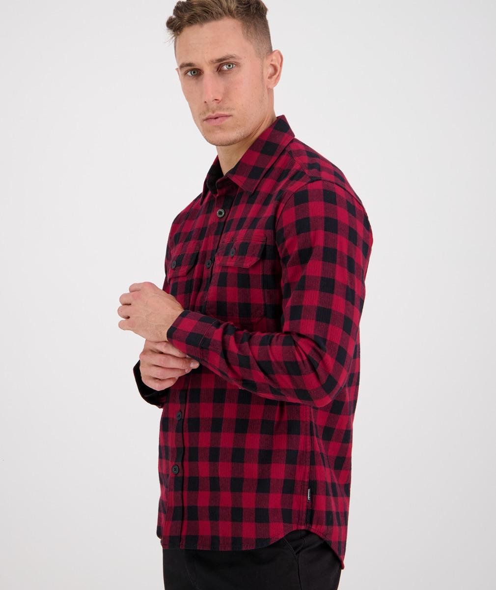 Swanndri Okato v2 Shirt Oxblood/Black