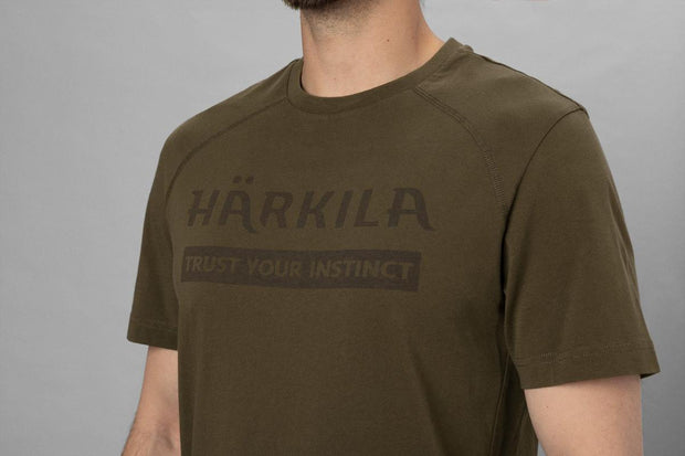 Harkila HÃ¤rkila logo S/S t-shirt Willow green