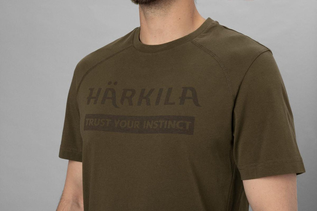 Harkila Härkila logo S/S t-shirt Willow green