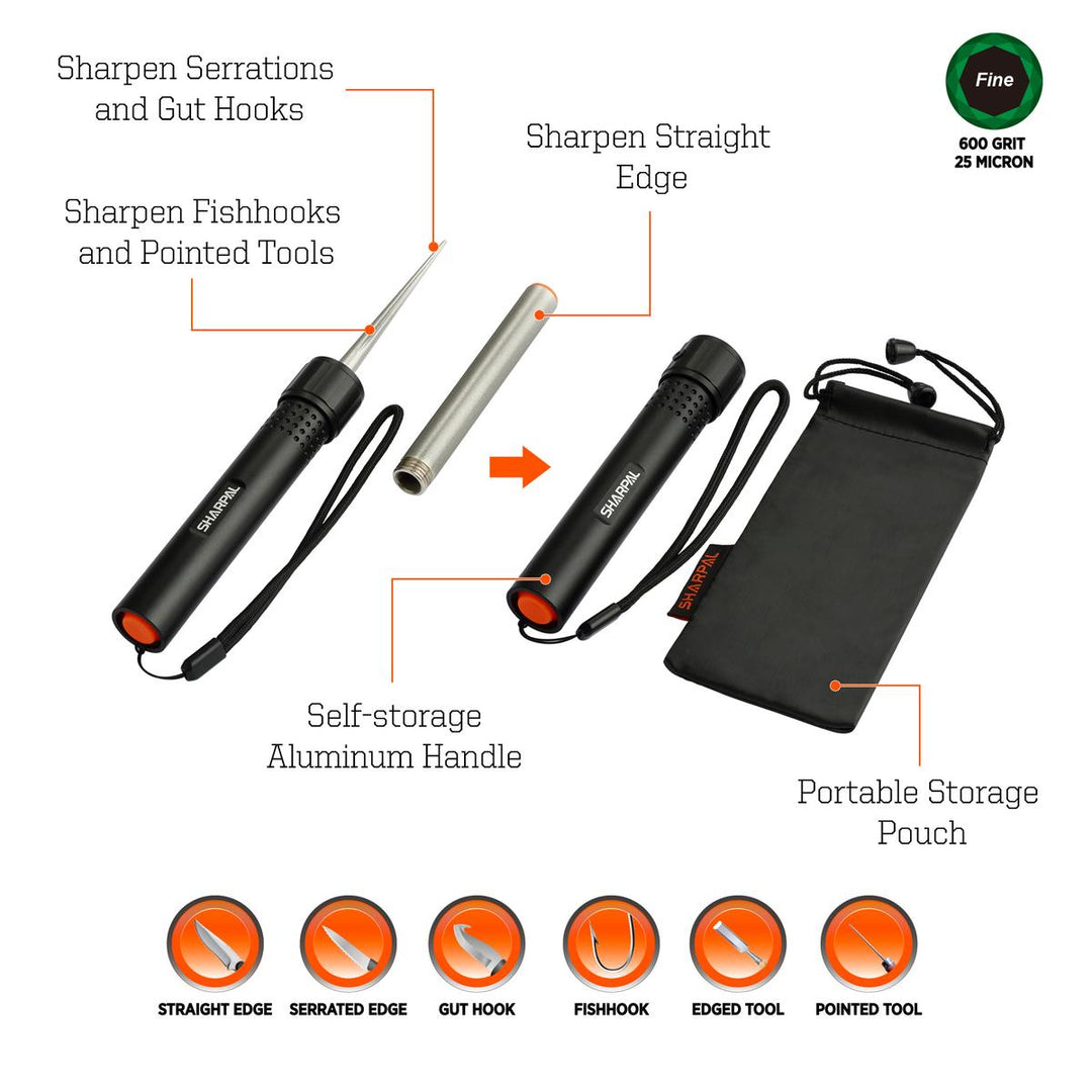 Sharpal TRANFORMAN 3-IN-1 ROUND/TAPERED ROD SHARPENER