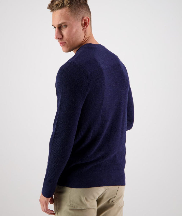 Swanndri Otahu River Crew Neck Merino Ink