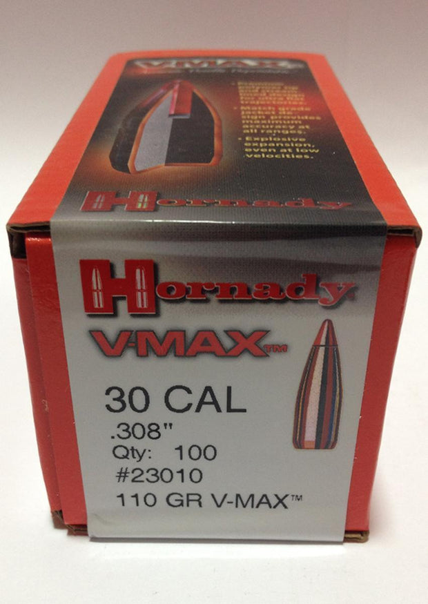 Hornady  .30 110gr V-Max Heads (100Pk) 23010