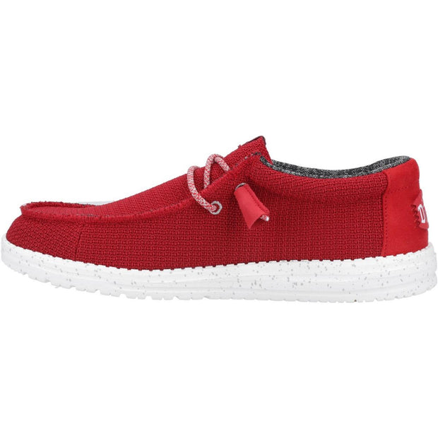 HEYDUDE Wally Sport MeshÂ Shoe Dark Red