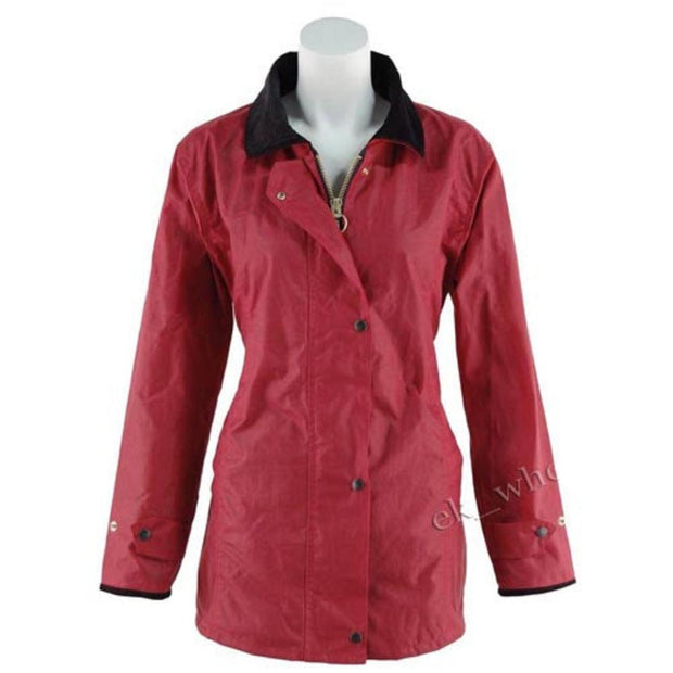 Game Fitted Antique Wax Jacket Red