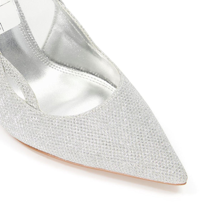Dune Bristal Court Shoe Silver