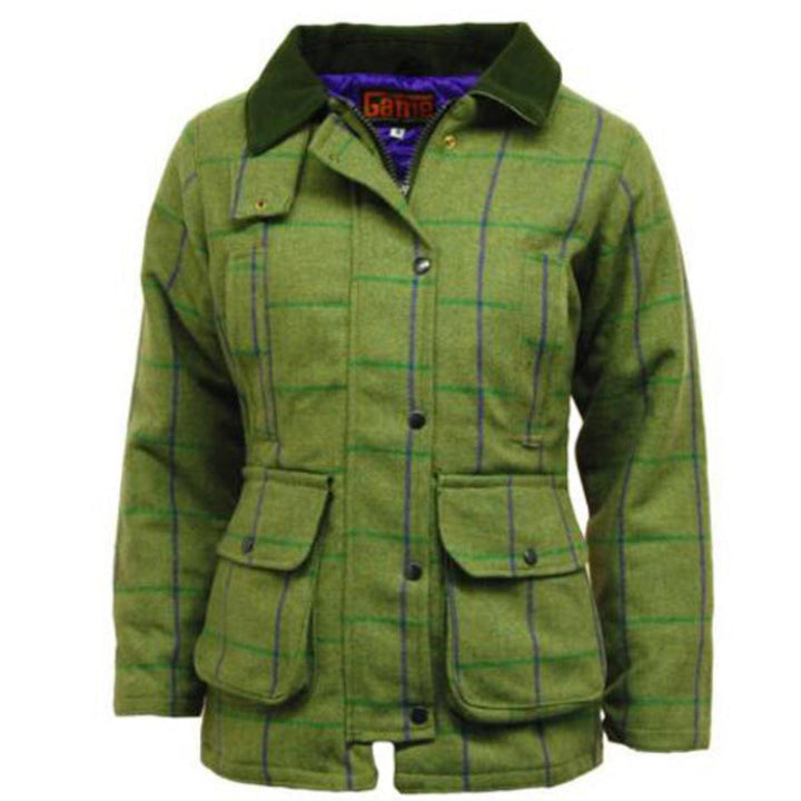 Game Technical Apparel Ladies Game Abby Check Tweed Jacket