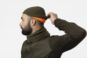 Seeland Reversible fleece hat Pine green/Hi-Vis orange