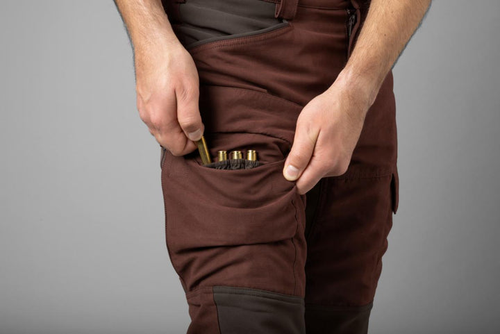 Harkila Scandinavian trousers - Bloodstone red/Shadow brown