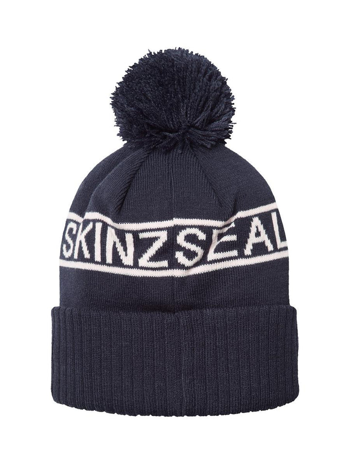 Sealskinz Heacham Waterproof Cold Weather Icon Bobble Hat Navy/Cream Unisex HAT
