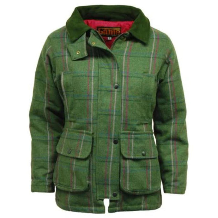 Game Technical Apparel Ladies Game Ruby Check Tweed Jacket