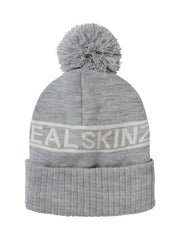 Sealskinz Heacham Waterproof Cold Weather Icon Bobble Hat Grey/ Cream Unisex HAT