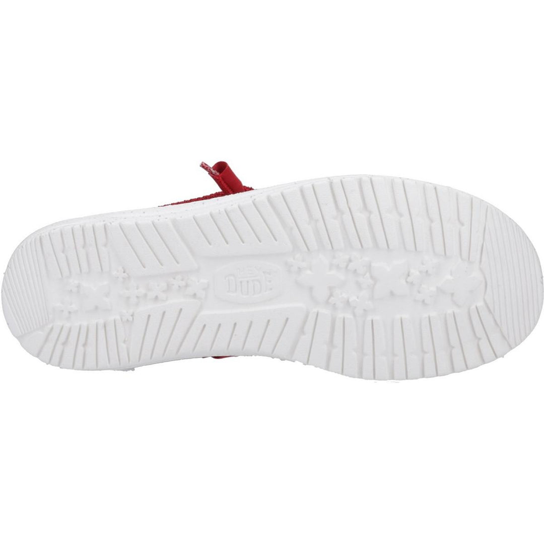 HEYDUDE Wally Sport Mesh Shoe Dark Red