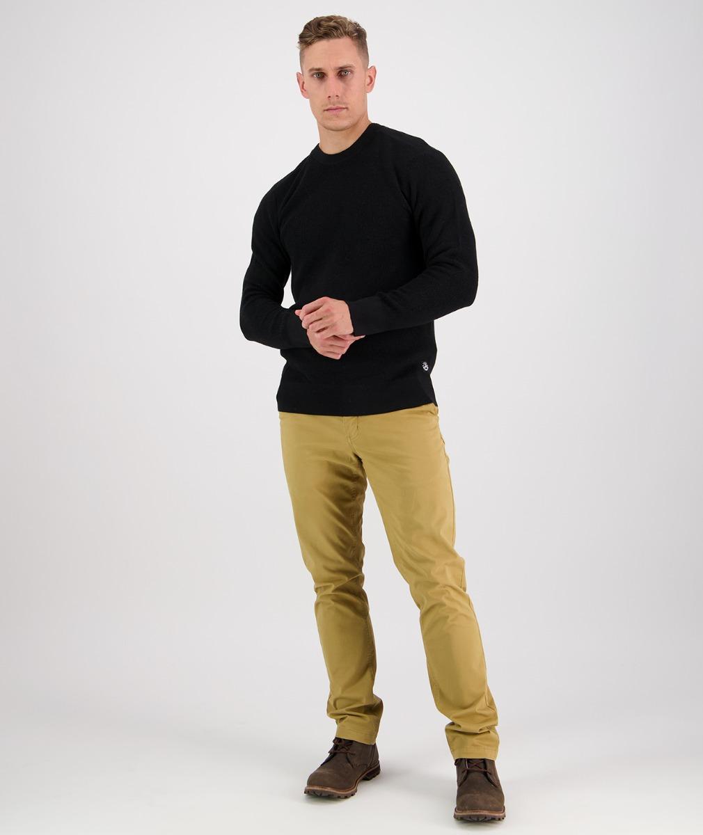 Swanndri Otahu River Crew Neck Merino Black