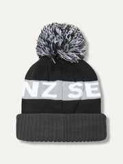 Sealskinz Foulden Water Repellent Cold Weather Bobble Hat Black/Grey/White/Black Unisex HAT