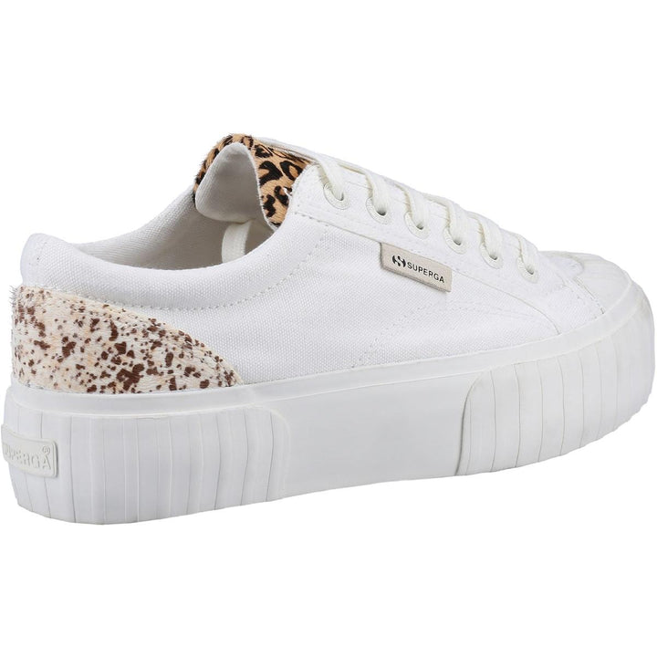 Superga 2631 Calfhair Details Trainer White Avorio/Leopard S – view 3