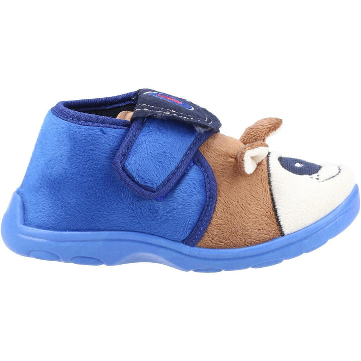 Mirak Bungle Touch Fastening Bootie Slipper Blue