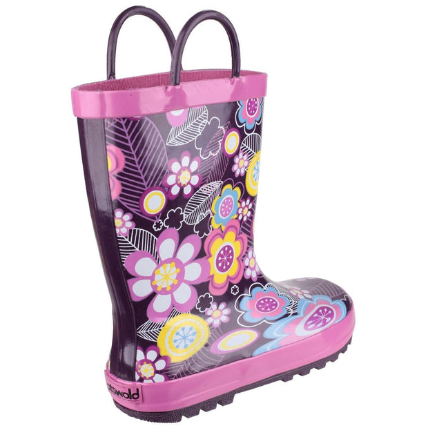 Cotswold Puddle Waterproof Pull On Boot Flower