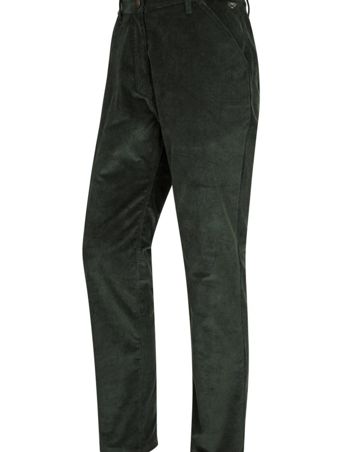 Hoggs of Fife Cairnie Comfort Stretch Cord Trouser Racing Green
