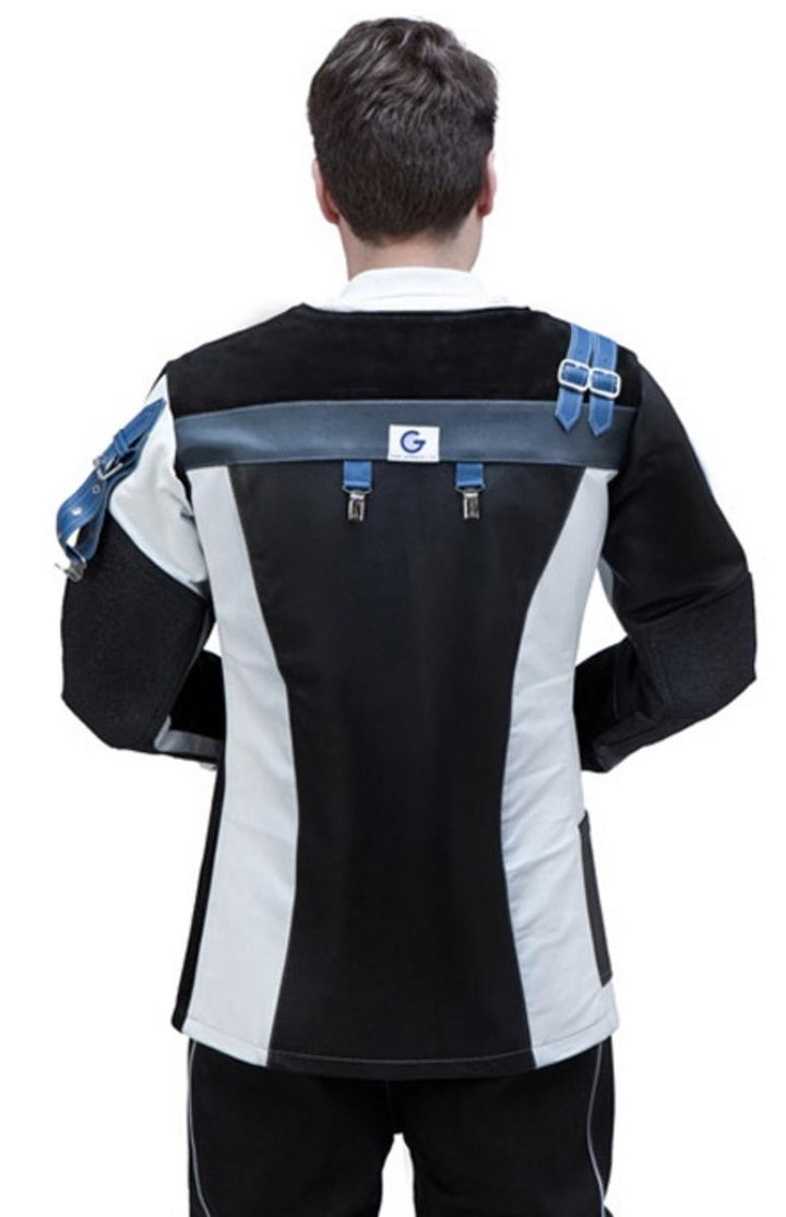 Gehmann 418 Leather & Canvas Comfort Jacket R/H Gents by Gehmann