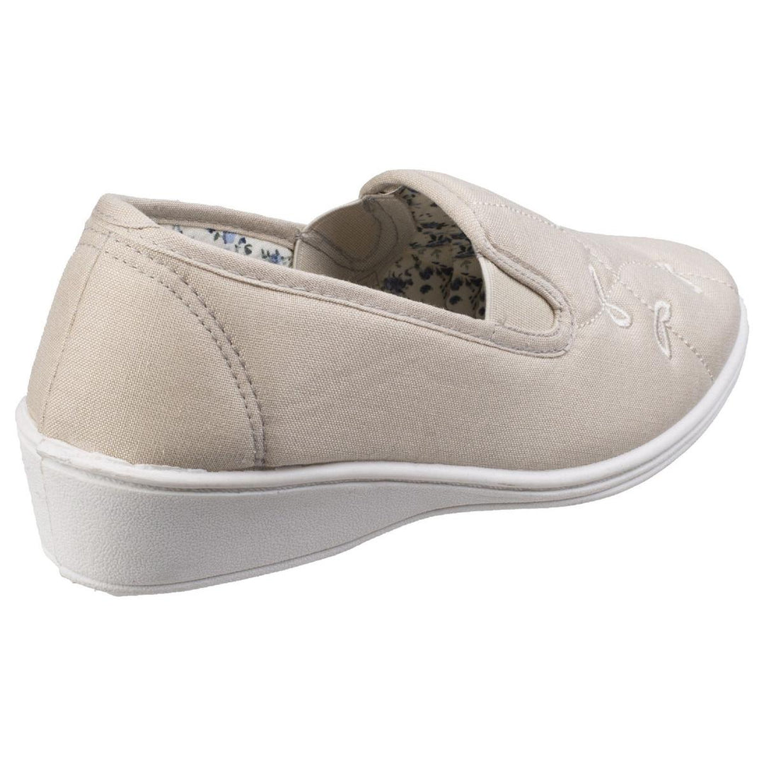 Mirak Bessie Twin Gusset Canvas Slip On Shoe – view 3
