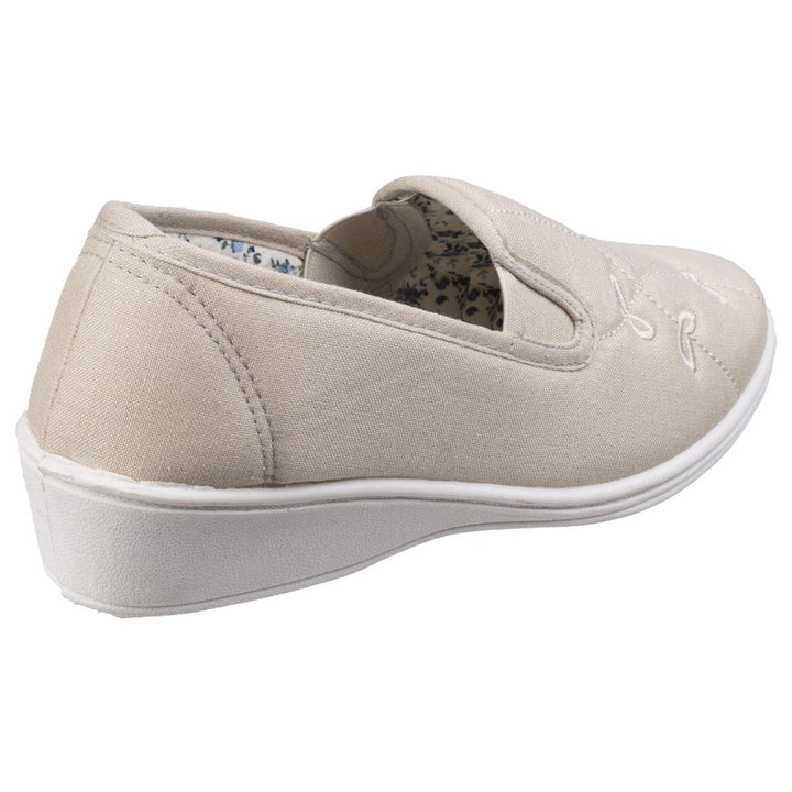 Mirak Bessie Twin Gusset Canvas Slip On Shoe – view 3