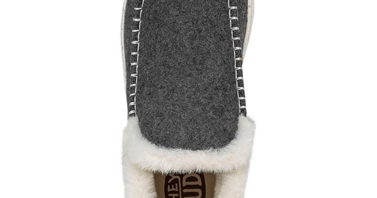 HEYDUDE Denny Wool Faux Shearling Boots Grey – BushWear