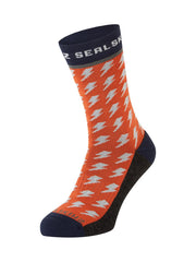 Sealskinz Rudham Mid Length Meteorological Active Sock Orange/Cream/Navy Unisex SOCK