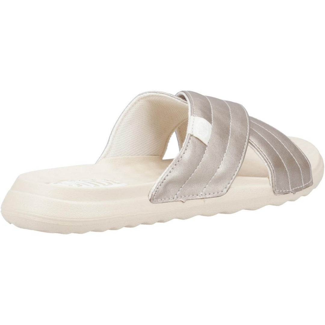 HEYDUDE Christi Slide Distressed Sandal Metallic