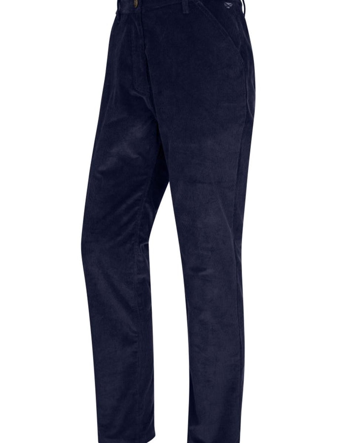 Hoggs of Fife Cairnie Comfort Stretch Cord Trouser Marine