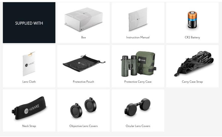 Hawke Frontier LRF 2300 ~ 10x42 Binocular (Green) Rangefinding Binocular