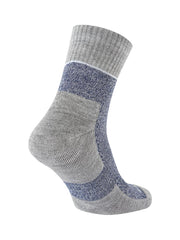 Sealskinz Morston Solo QuickDry Ankle Length Sock Blue/Light Grey Marl/Cream Womens SOCK