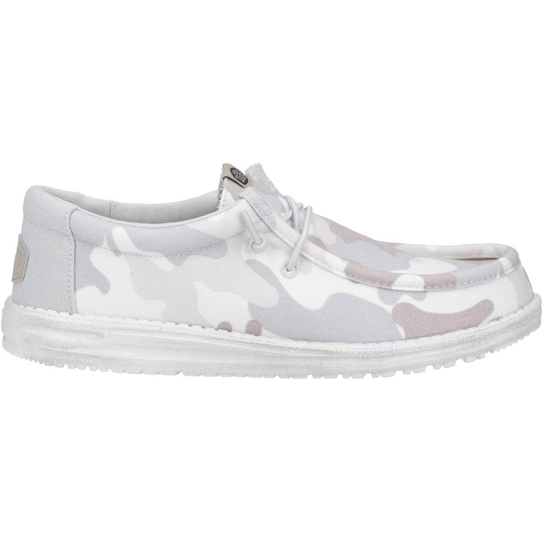 HEYDUDE Wally Washed Camo Shoe Greyscale Desert Camo